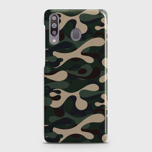 Samsung Galaxy M30 Cover - Camo Series - Dark Green Design - Matte Finish - Snap On Hard Case with LifeTime Colors Guarantee