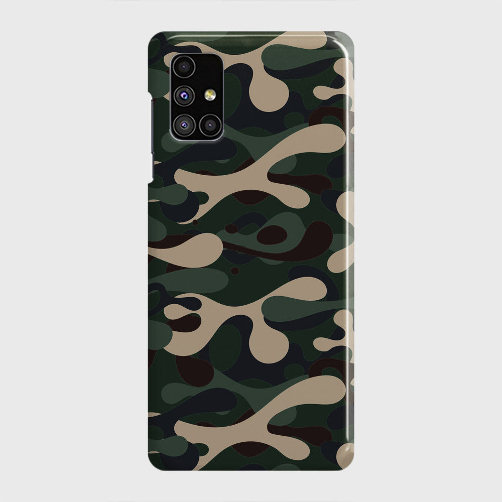 Samsung Galaxy M51 Cover - Camo Series - Dark Green Design - Matte Finish - Snap On Hard Case with LifeTime Colors Guarantee