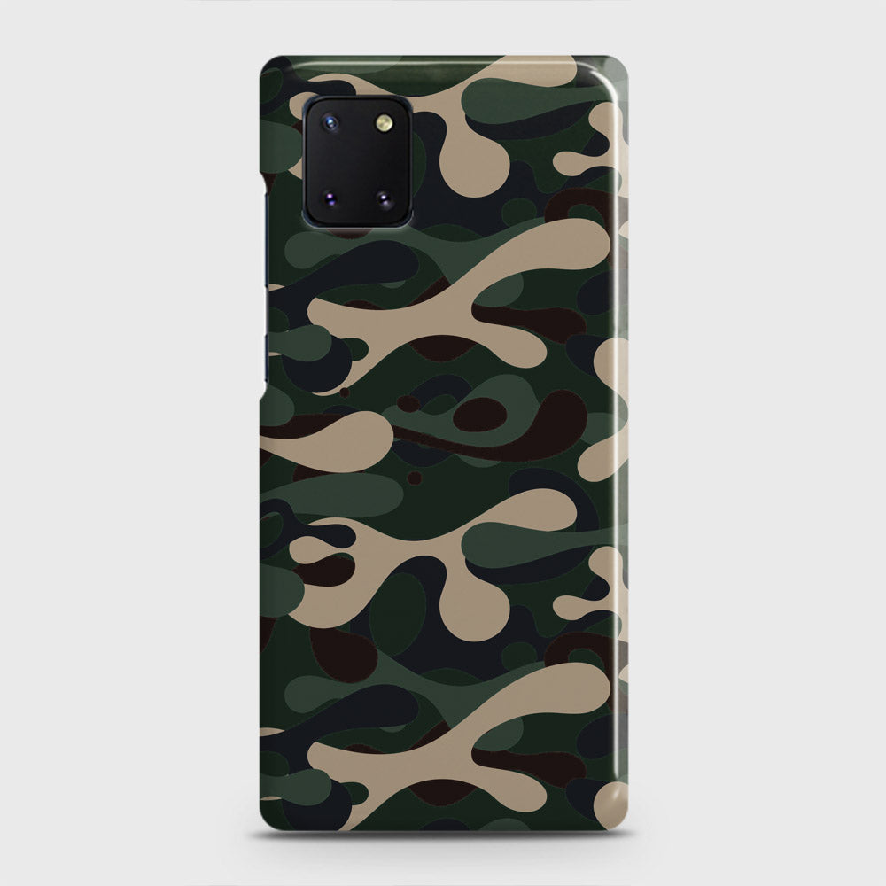 Samsung Galaxy Note 10 Lite Cover - Camo Series - Dark Green Design - Matte Finish - Snap On Hard Case with LifeTime Colors Guarantee