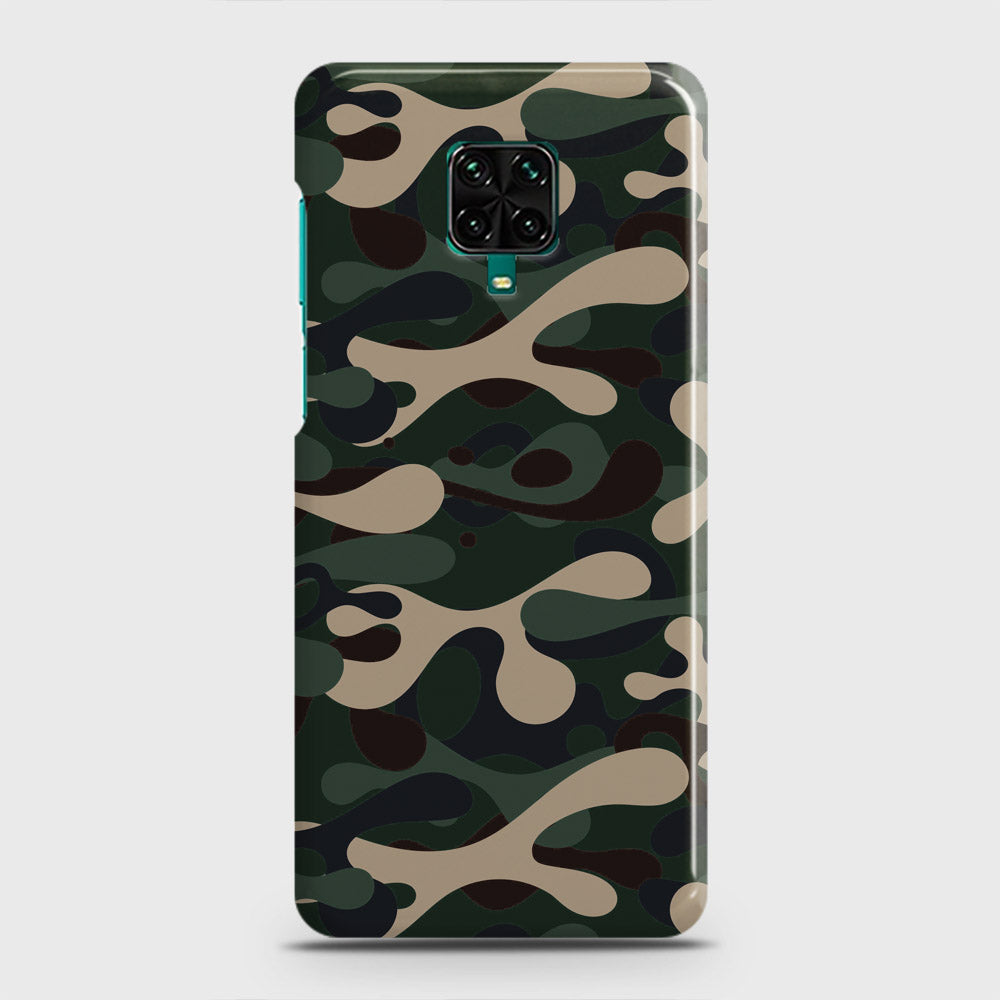 Xiaomi Redmi Note 9 Pro Cover - Camo Series - Dark Green Design - Matte Finish - Snap On Hard Case with Life Time Colors Guarantee (Fast Delivery)