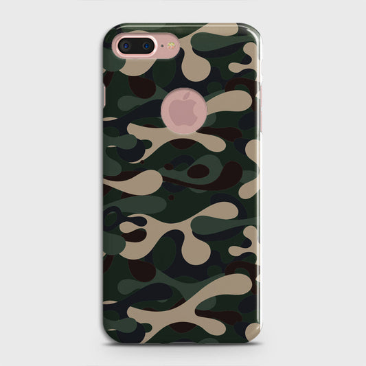 iPhone 8 / 7 Logo Cover - Camo Series - Dark Green Design - Matte Finish - Snap On Hard Case with LifeTime Colors Guarantee