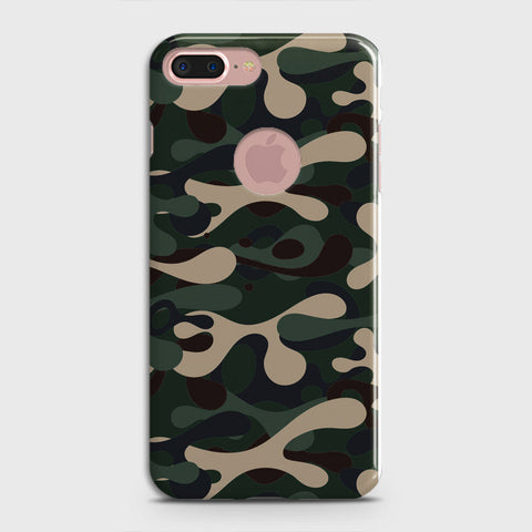 iPhone 8 / 7 Logo Cover - Camo Series - Dark Green Design - Matte Finish - Snap On Hard Case with LifeTime Colors Guarantee