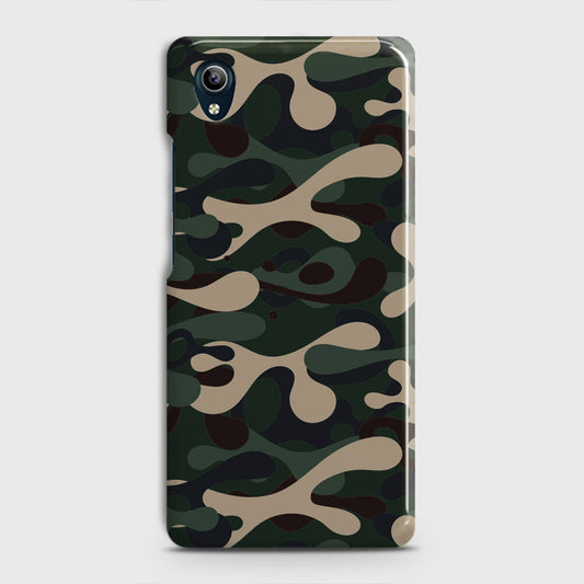 Vivo Y91i Cover - Camo Series - Dark Green Design - Matte Finish - Snap On Hard Case with LifeTime Colors Guarantee