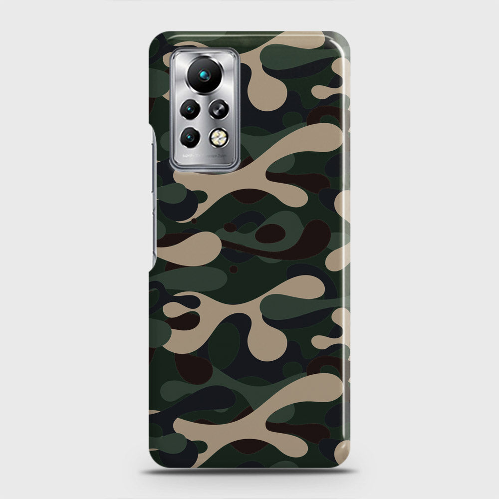 Infinix Note 11 Pro Cover - Camo Series - Dark Green Design - Matte Finish - Snap On Hard Case with LifeTime Colors Guarantee