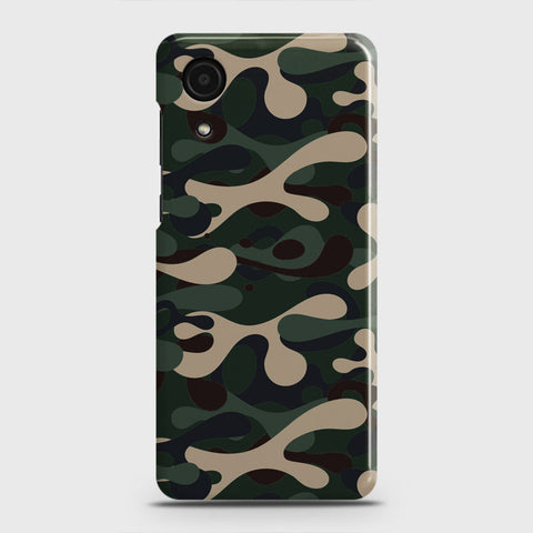 Samsung Galaxy A03 Core Cover - Camo Series - Dark Green Design - Matte Finish - Snap On Hard Case with LifeTime Colors Guarantee
