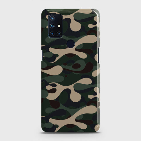 OnePlus Nord N10 5G Cover - Camo Series - Dark Green Design - Matte Finish - Snap On Hard Case with LifeTime Colors Guarantee