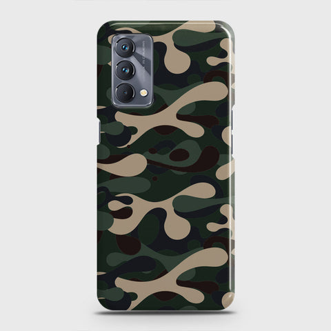 Realme GT Master Cover - Camo Series - Dark Green Design - Matte Finish - Snap On Hard Case with LifeTime Colors Guarantee