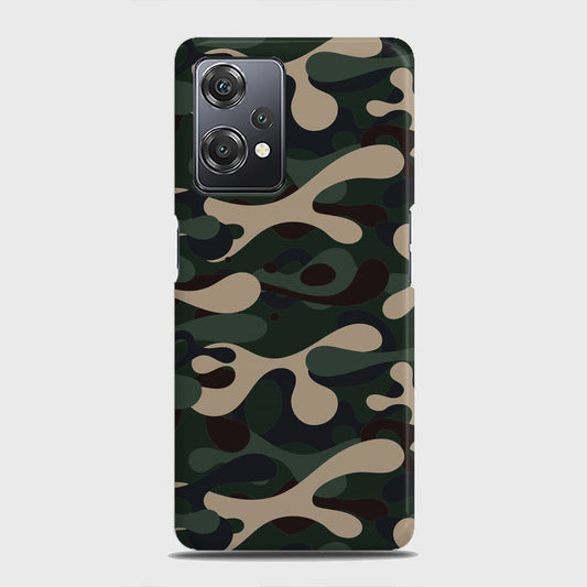 OnePlus Nord CE 2 Lite 5G Cover - Camo Series - Dark Green Design - Matte Finish - Snap On Hard Case with LifeTime Colors Guarantee