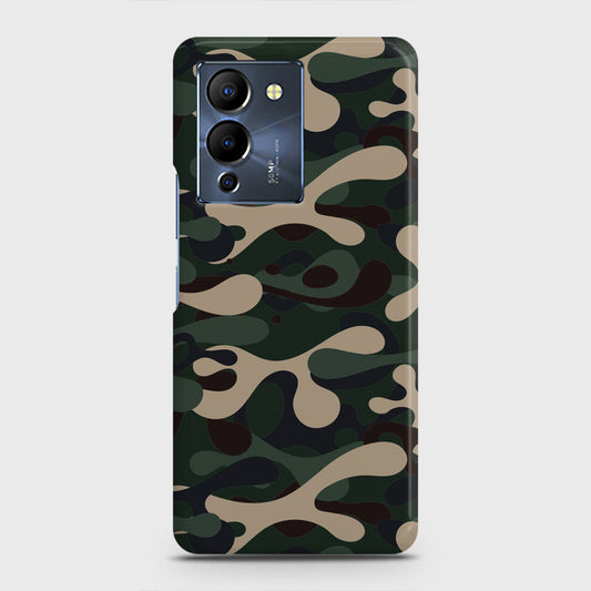 Infinix Note 12 G96 Cover - Camo Series - Dark Green Design - Matte Finish - Snap On Hard Case with LifeTime Colors Guarantee