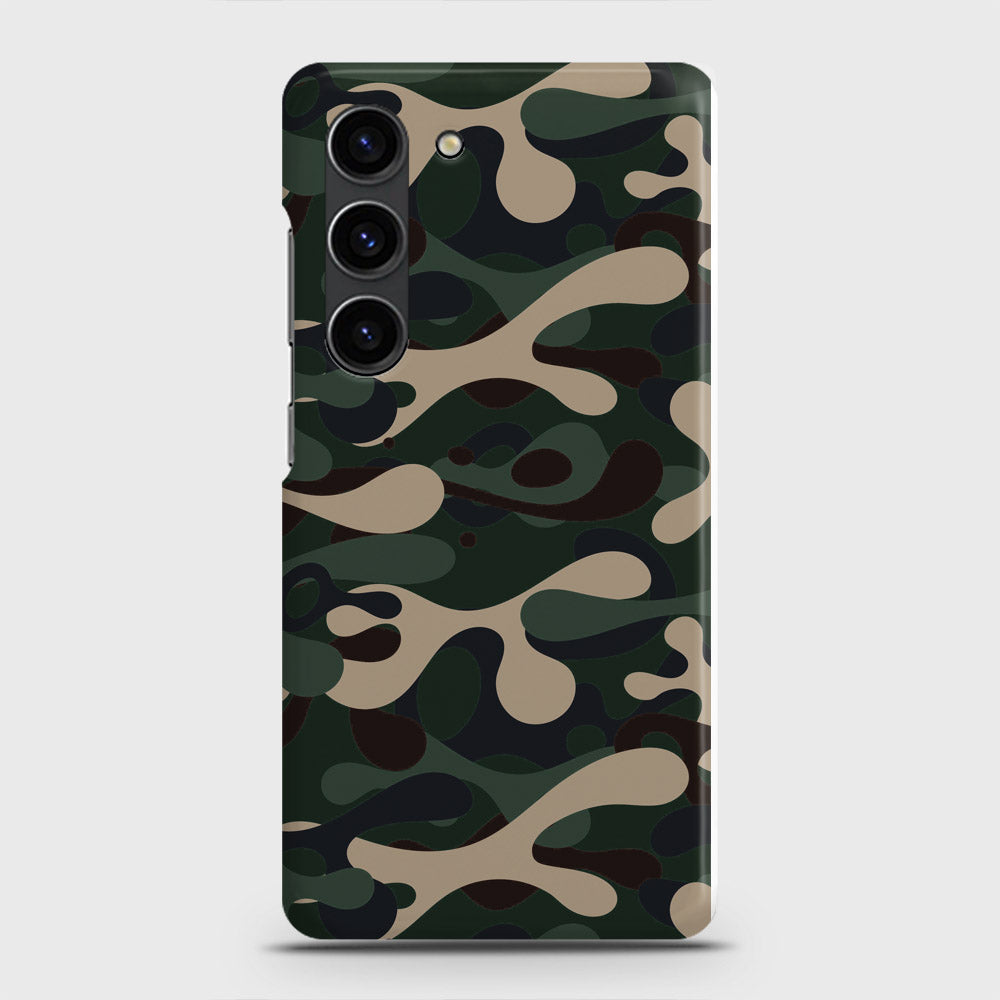 Samsung Galaxy S23 Cover - Camo Series - Dark Green Design - Matte Finish - Snap On Hard Case with LifeTime Colors Guarantee