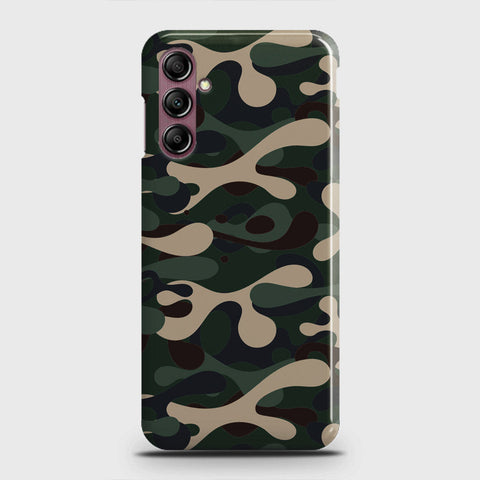 Samsung Galaxy A14 4G Cover - Camo Series - Dark Green Design - Matte Finish - Snap On Hard Case with LifeTime Colors Guarantee