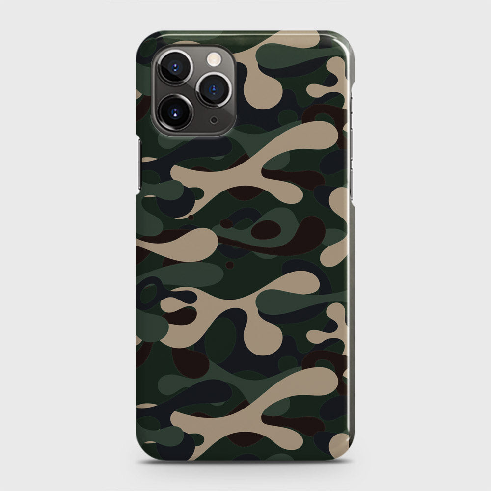 iPhone 11 Pro Cover - Camo Series - Dark Green Design - Matte Finish - Snap On Hard Case with LifeTime Colors Guarantee