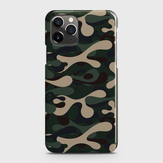 iPhone 11 Pro Cover - Camo Series - Dark Green Design - Matte Finish - Snap On Hard Case with LifeTime Colors Guarantee