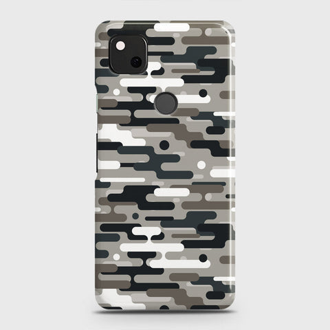 Google Pixel 4a Cover - Camo Series 2 - Black & Olive Design - Matte Finish - Snap On Hard Case with LifeTime Colors Guarantee