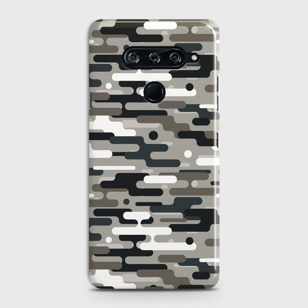 LG V40 ThinQ Cover - Camo Series 2 - Black & Olive Design - Matte Finish - Snap On Hard Case with LifeTime Colors Guarantee