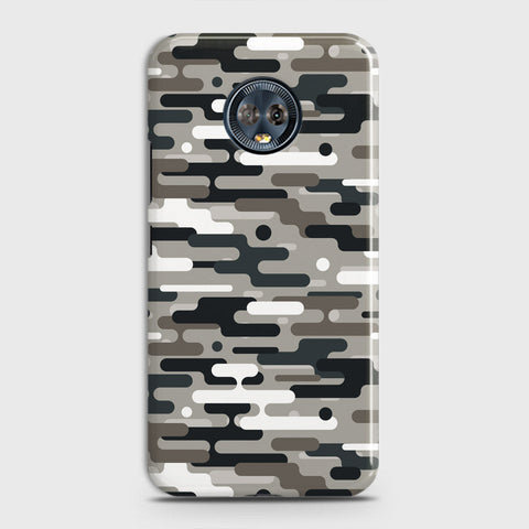 Motorola Moto G6 Cover - Camo Series 2 - Black & Olive Design - Matte Finish - Snap On Hard Case with LifeTime Colors Guarantee