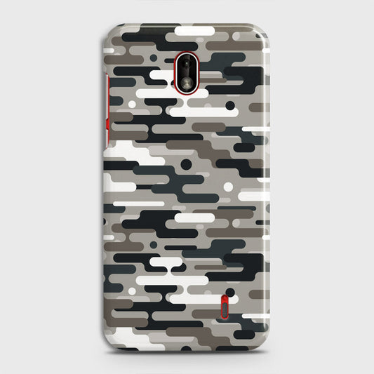 Nokia 1 Plus Cover - Camo Series 2 - Black & Olive Design - Matte Finish - Snap On Hard Case with LifeTime Colors Guarantee