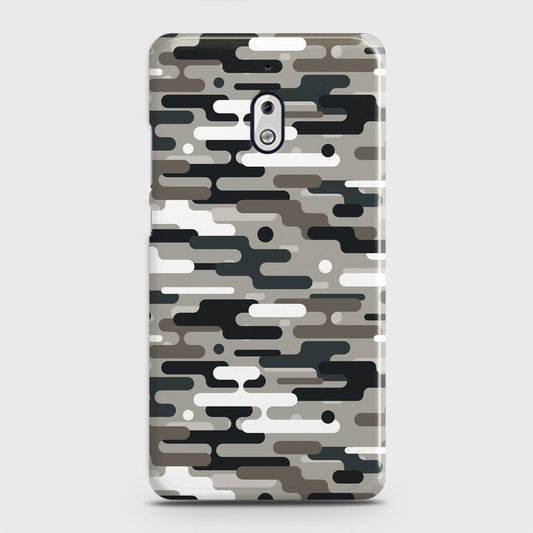 Nokia 2.1 Cover - Camo Series 2 - Black & Olive Design - Matte Finish - Snap On Hard Case with LifeTime Colors Guarantee