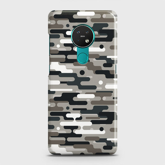 Nokia 6.2 Cover - Camo Series 2 - Black & Olive Design - Matte Finish - Snap On Hard Case with LifeTime Colors Guarantee