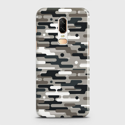 OnePlus 6  Cover - Camo Series 2 - Black & Olive Design - Matte Finish - Snap On Hard Case with LifeTime Colors Guarantee
