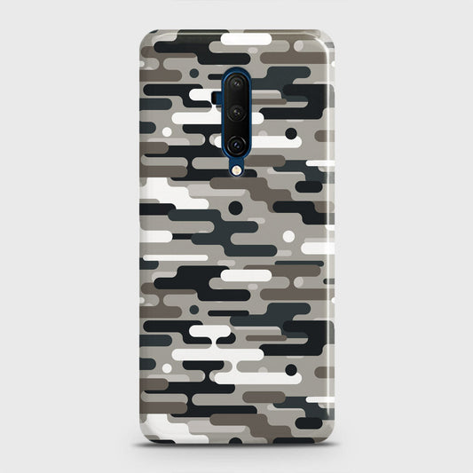 OnePlus 7T Pro  Cover - Camo Series 2 - Black & Olive Design - Matte Finish - Snap On Hard Case with LifeTime Colors Guarantee
