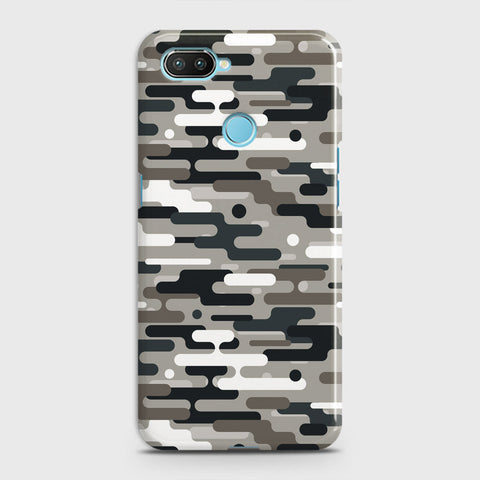 Oppo A5 with Sensor Cut Cover - Camo Series 2 - Black & Olive Design - Matte Finish - Snap On Hard Case with LifeTime Colors Guarantee