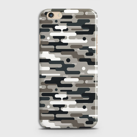 Oppo F1S Cover - Camo Series 2 - Black & Olive Design - Matte Finish - Snap On Hard Case with LifeTime Colors Guarantee
