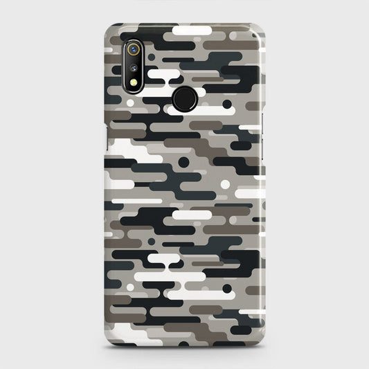 Realme 3 Cover - Camo Series 2 - Black & Olive Design - Matte Finish - Snap On Hard Case with LifeTime Colors Guarantee