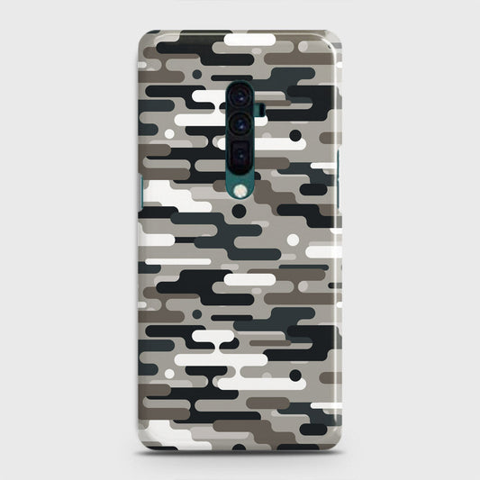 Oppo Reno 10x zoom Cover - Camo Series 2 - Black & Olive Design - Matte Finish - Snap On Hard Case with LifeTime Colors Guarantee