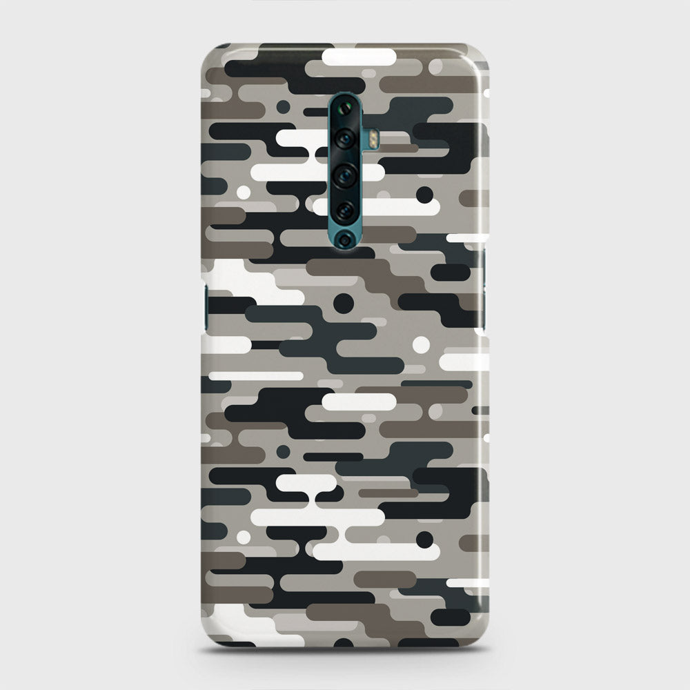 Oppo Reno 2Z Cover - Camo Series 2 - Black & Olive Design - Matte Finish - Snap On Hard Case with LifeTime Colors Guarantee
