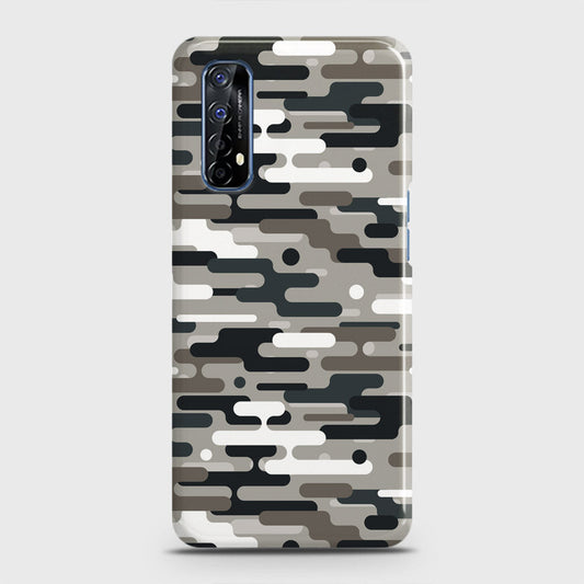 Realme 7 Cover - Camo Series 2 - Black & Olive Design - Matte Finish - Snap On Hard Case with LifeTime Colors Guarantee