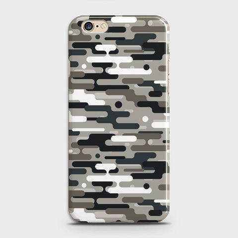 iPhone 6 Plus Cover - Camo Series 2 - Black & Olive Design - Matte Finish - Snap On Hard Case with LifeTime Colors Guarantee