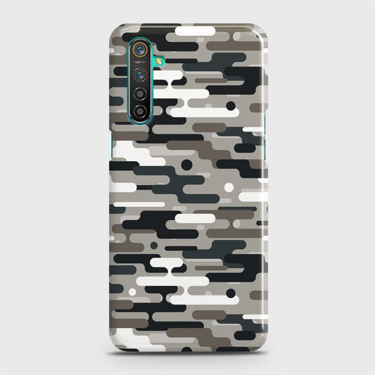 Realme 6 Cover - Camo Series 2 - Black & Olive Design - Matte Finish - Snap On Hard Case with LifeTime Colors Guarantee