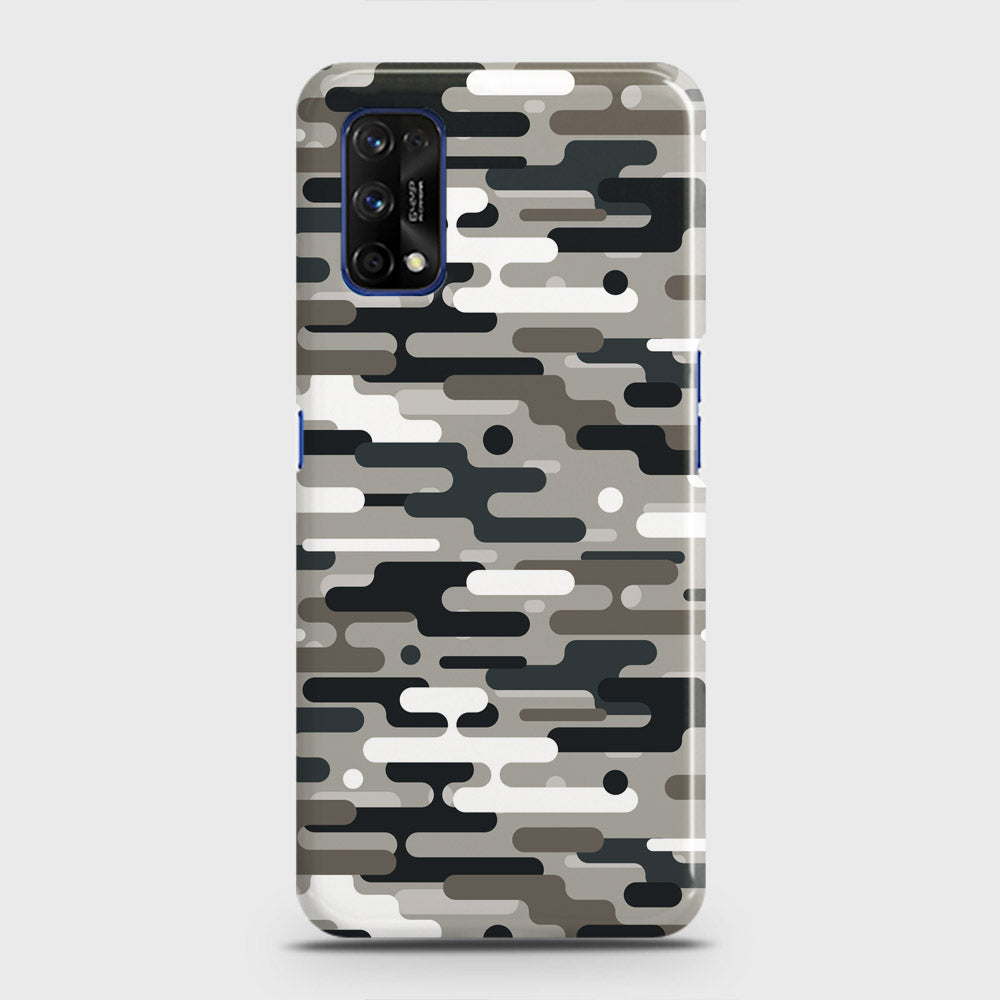 Realme 7 Pro Cover - Camo Series 2 - Black & Olive Design - Matte Finish - Snap On Hard Case with LifeTime Colors Guarantee