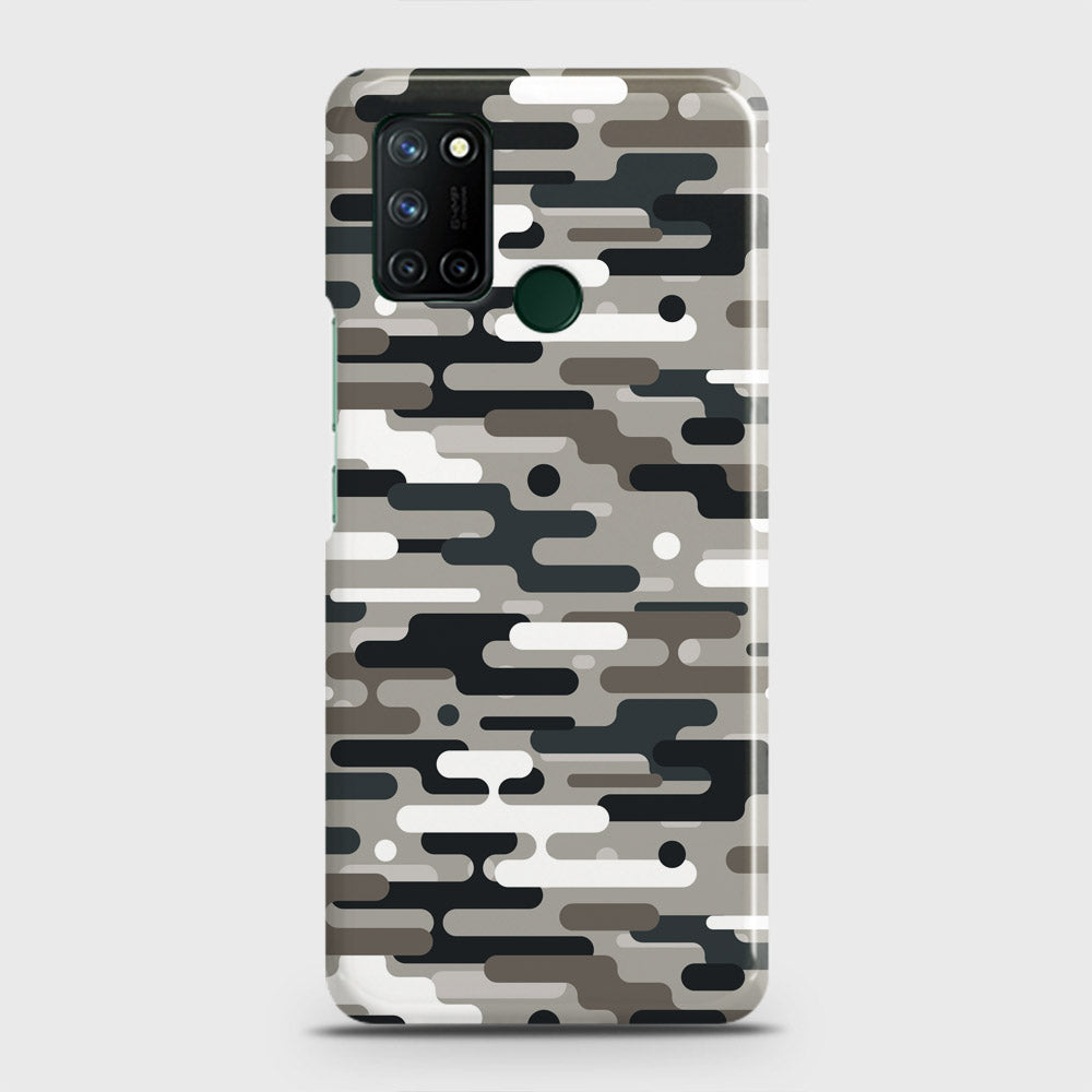 Realme 7i Cover - Camo Series 2 - Black & Olive Design - Matte Finish - Snap On Hard Case with LifeTime Colors Guarantee