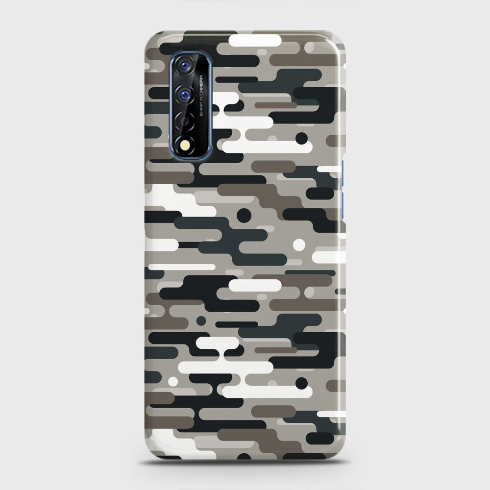 Realme Narzo 30 Cover - Camo Series 2 - Black & Olive Design - Matte Finish - Snap On Hard Case with LifeTime Colors Guarantee
