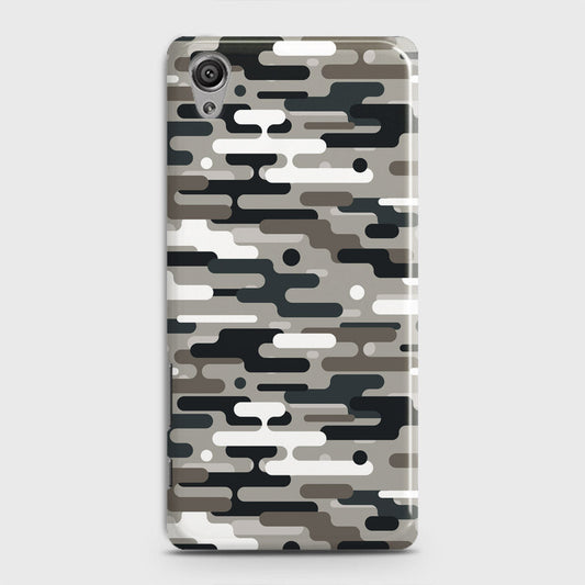 Sony Xperia XA Cover - Camo Series 2 - Black & Olive Design - Matte Finish - Snap On Hard Case with LifeTime Colors Guarantee