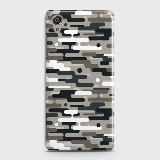 Sony Xperia XA1 Plus Cover - Camo Series 2 - Black & Olive Design - Matte Finish - Snap On Hard Case with LifeTime Colors Guarantee