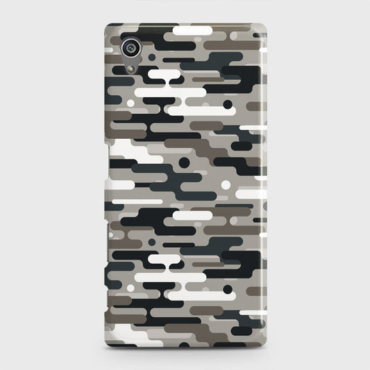 Sony Xperia Z5 Cover - Camo Series 2 - Black & Olive Design - Matte Finish - Snap On Hard Case with LifeTime Colors Guarantee