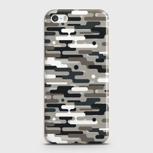 iPhone 5C Cover - Camo Series 2 - Black & Olive Design - Matte Finish - Snap On Hard Case with LifeTime Colors Guarantee