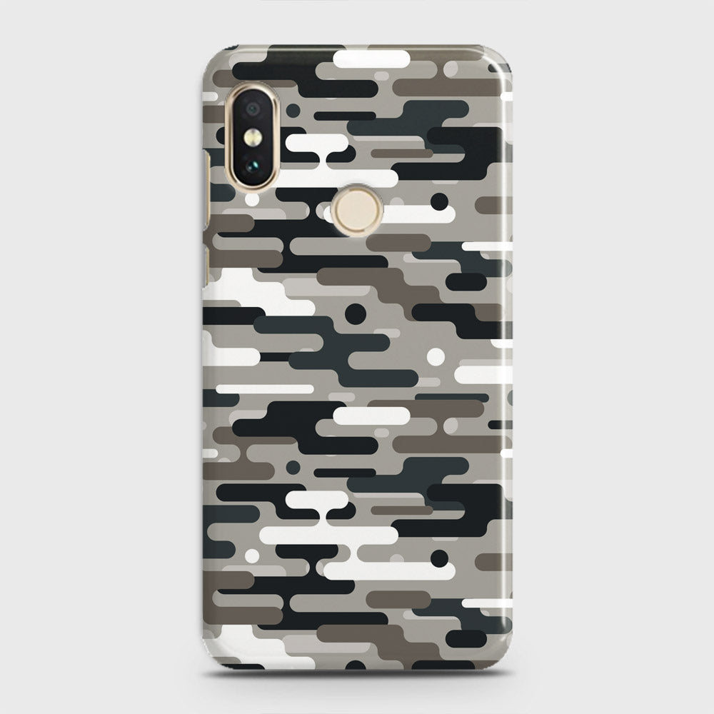 Xiaomi Mi 8 Cover - Camo Series 2 - Black & Olive Design - Matte Finish - Snap On Hard Case with LifeTime Colors Guarantee