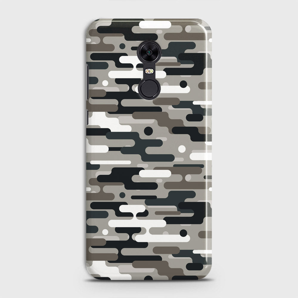 Xiaomi Redmi 5  Cover - Camo Series 2 - Black & Olive Design - Matte Finish - Snap On Hard Case with LifeTime Colors Guarantee