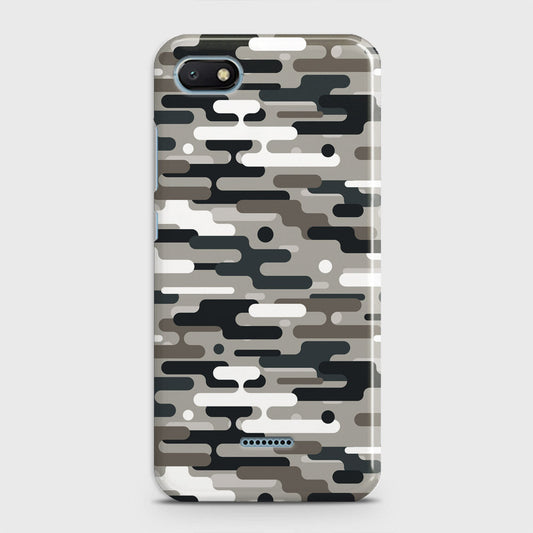 Xiaomi Redmi 6A Cover - Camo Series 2 - Black & Olive Design - Matte Finish - Snap On Hard Case with LifeTime Colors Guarantee