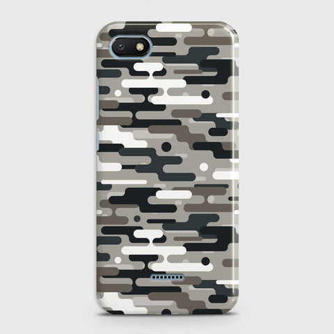 Xiaomi Redmi 6A Cover - Camo Series 2 - Black & Olive Design - Matte Finish - Snap On Hard Case with LifeTime Colors Guarantee