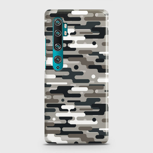 Xiaomi Mi Note 10 Cover - Camo Series 2 - Black & Olive Design - Matte Finish - Snap On Hard Case with LifeTime Colors Guarantee