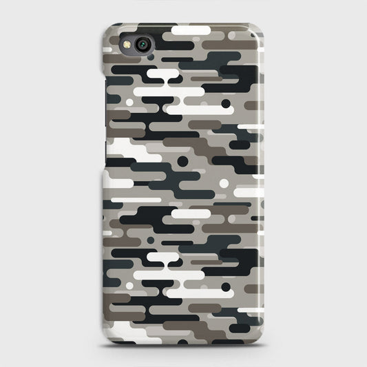 Xiaomi Redmi Go Cover - Camo Series 2 - Black & Olive Design - Matte Finish - Snap On Hard Case with LifeTime Colors Guarantee