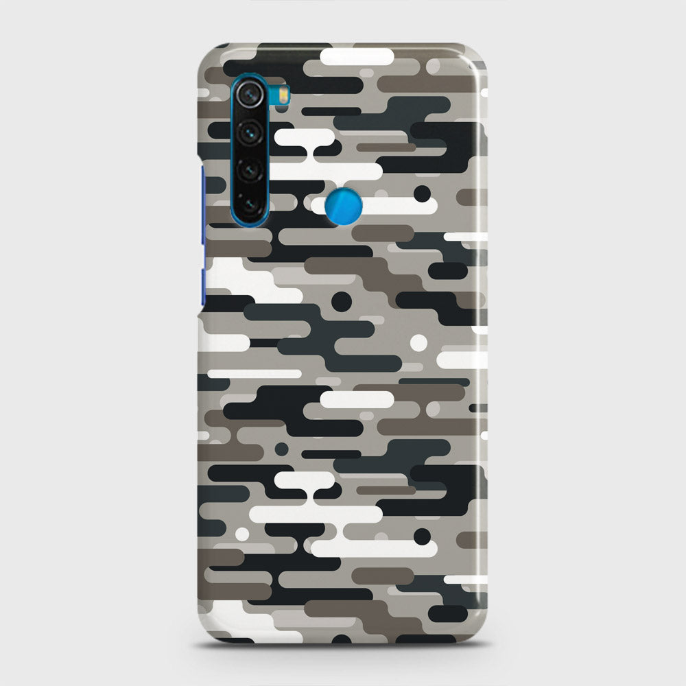 Xiaomi Redmi Note 8 Cover - Camo Series 2 - Black & Olive Design - Matte Finish - Snap On Hard Case with LifeTime Colors Guarantee