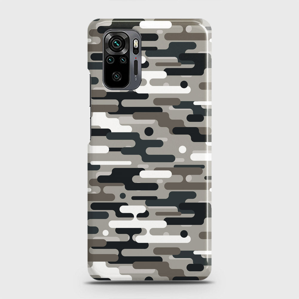 Xiaomi Redmi Note 10 Pro Cover - Camo Series 2 - Black & Olive Design - Matte Finish - Snap On Hard Case with LifeTime Colors Guarantee
