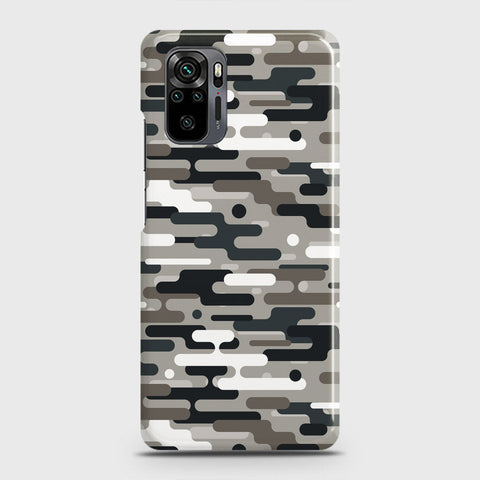 Xiaomi Redmi Note 10 Pro Cover - Camo Series 2 - Black & Olive Design - Matte Finish - Snap On Hard Case with LifeTime Colors Guarantee