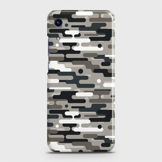 Honor 8A Without Sensor Cut Cover - Camo Series 2 - Black & Olive Design - Matte Finish - Snap On Hard Case with LifeTime Colors Guarantee